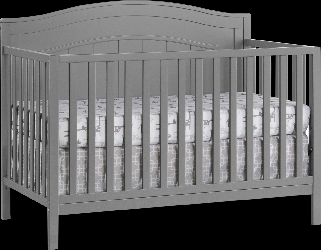 Larton Gray Convertible Crib - Thumbnail - Image 1