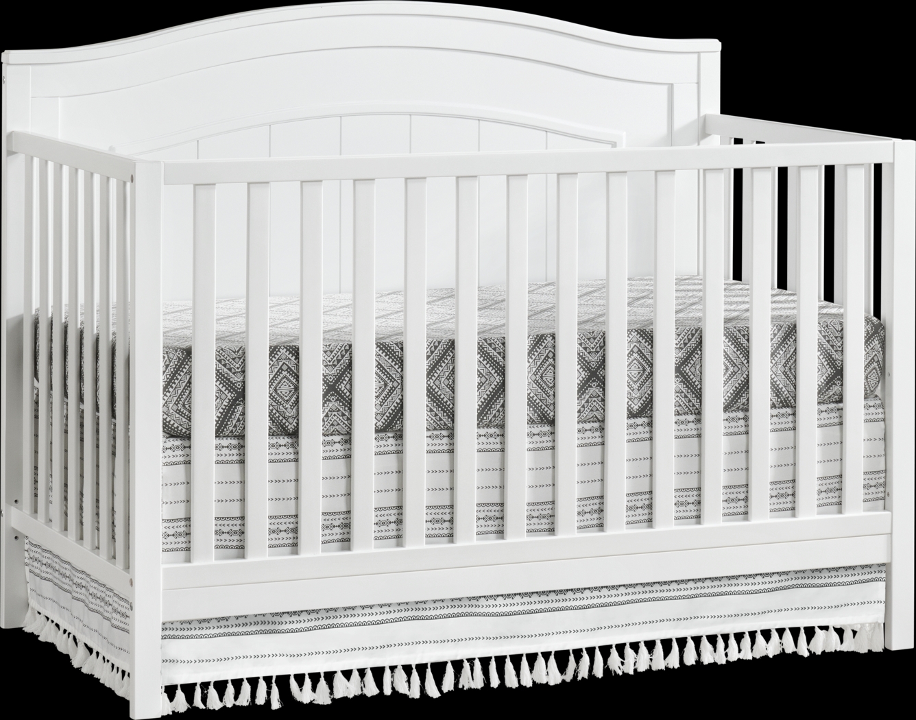 Larton White Convertible Crib - Thumbnail - Image 1