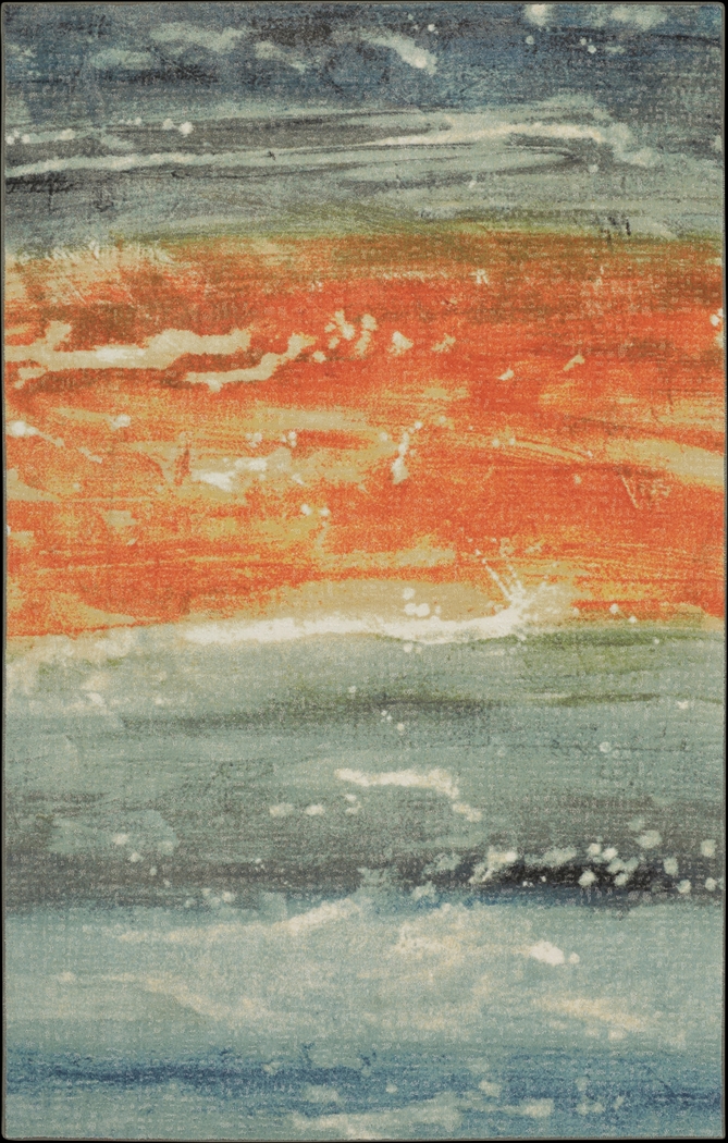 Larya Blue 5' x 8' Rug - Thumbnail - Image 1