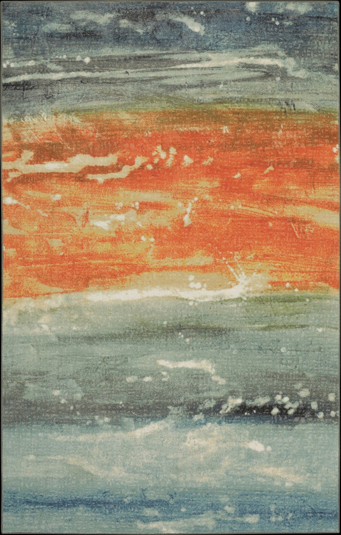 Larya Blue 7'6 x 10' Rug - Thumbnail - Image 1