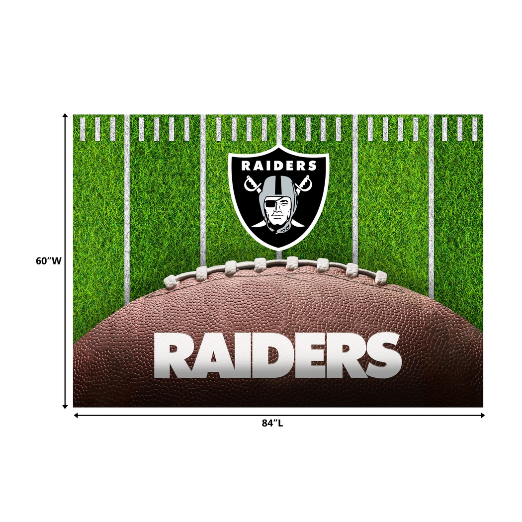 Las Vegas Raiders 5' x 7' Machine Washable Rug - Thumbnail - Image 3