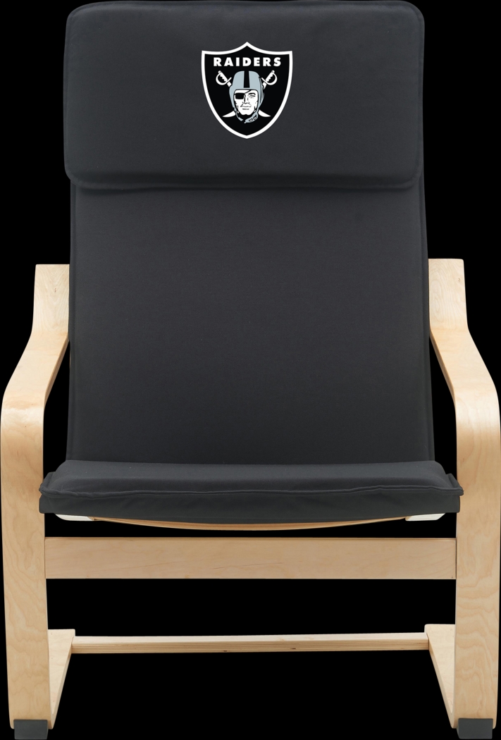 Las Vegas Raiders Black Accent Chair - Thumbnail - Image 3