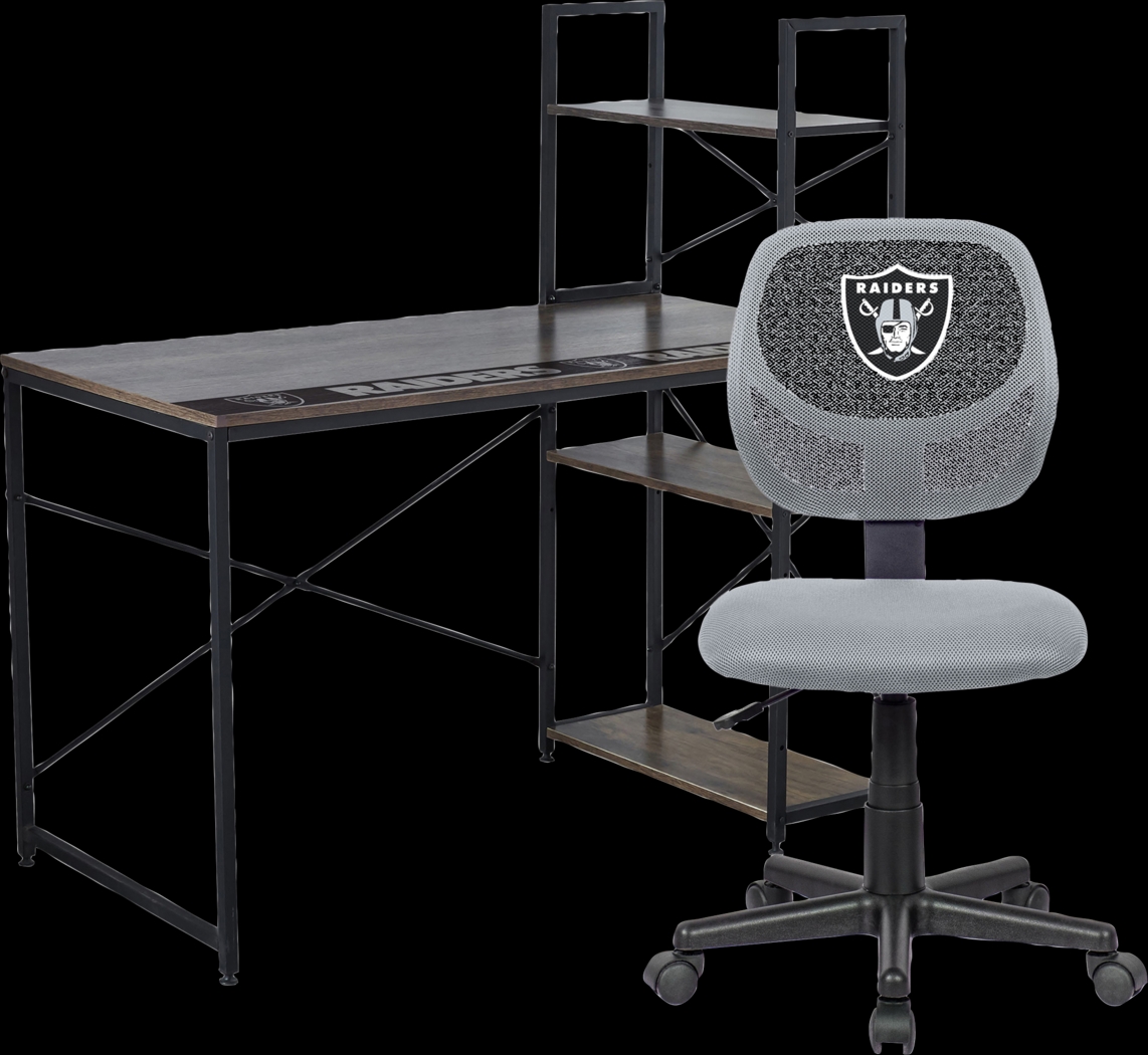 Las Vegas Raiders Desk and Chair Set - Thumbnail - Image 1