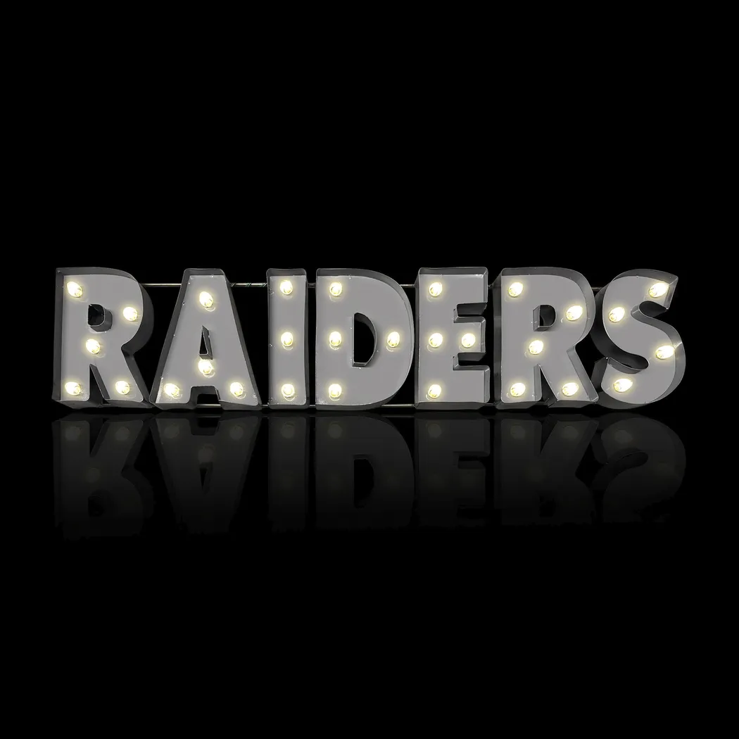 Las Vegas Raiders Gray Metal Wall Decor - Thumbnail - Image 2