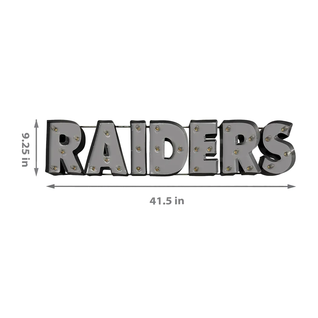 Las Vegas Raiders Gray Metal Wall Decor - Thumbnail - Image 4