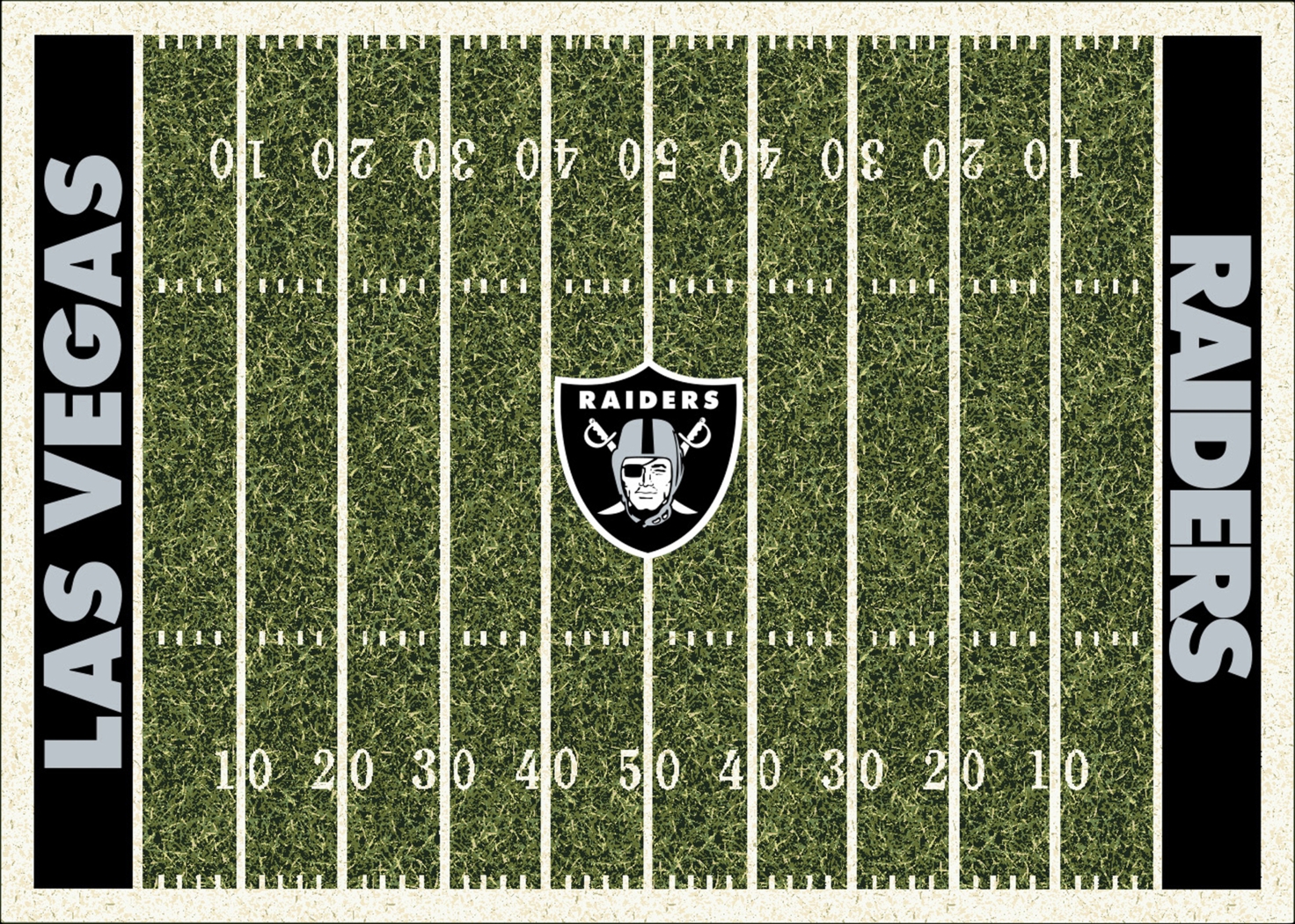 Las Vegas Raiders Green 4' x 6' Rug - Thumbnail - Image 1