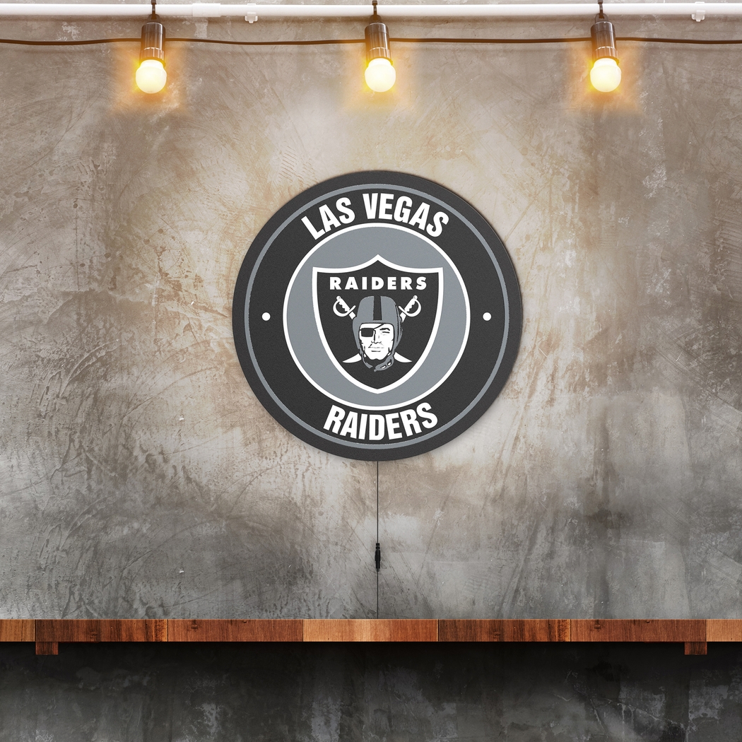 Las Vegas Raiders LED Wall Decor - Thumbnail - Image 2