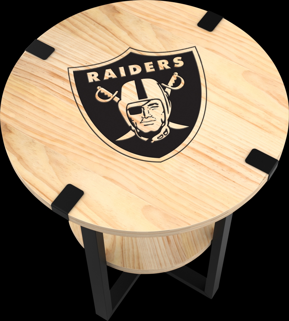 Las Vegas Raiders Side Table - Thumbnail - Image 4