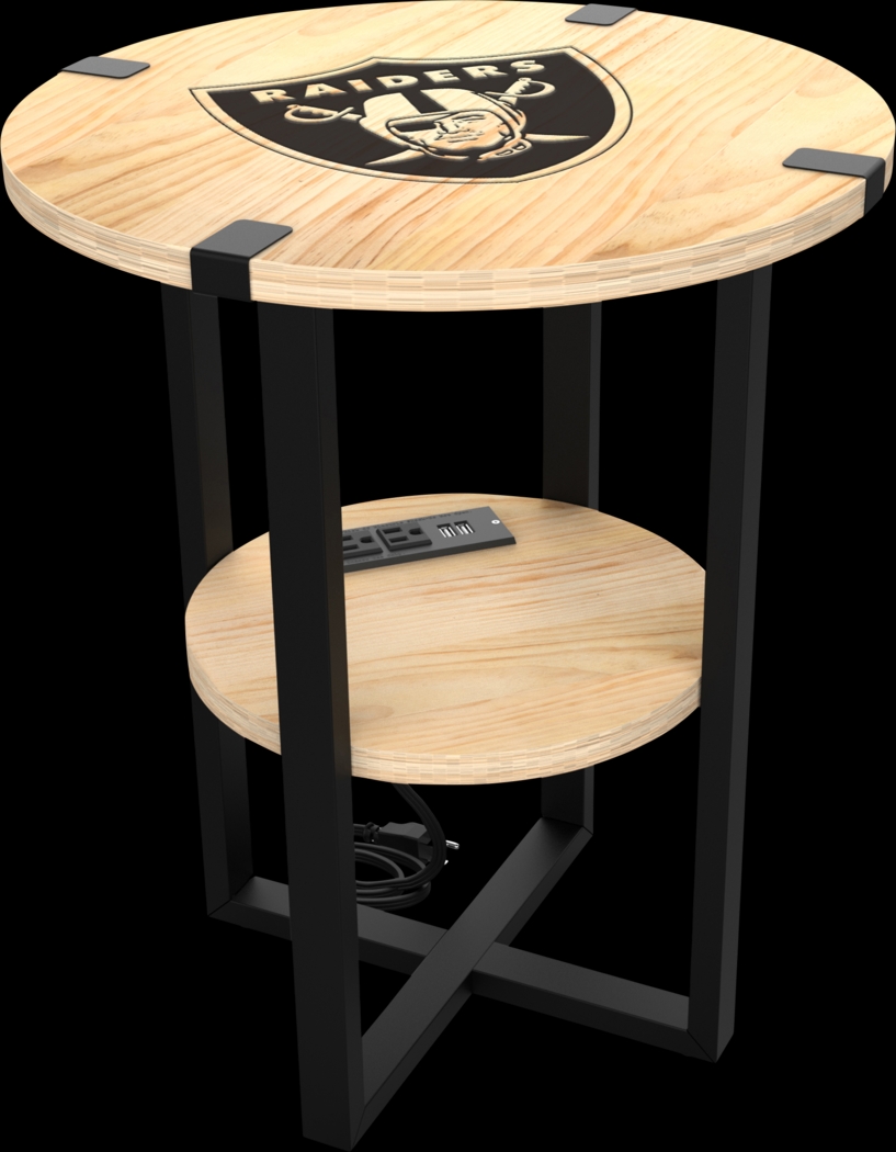 Las Vegas Raiders Side Table - Thumbnail - Image 1