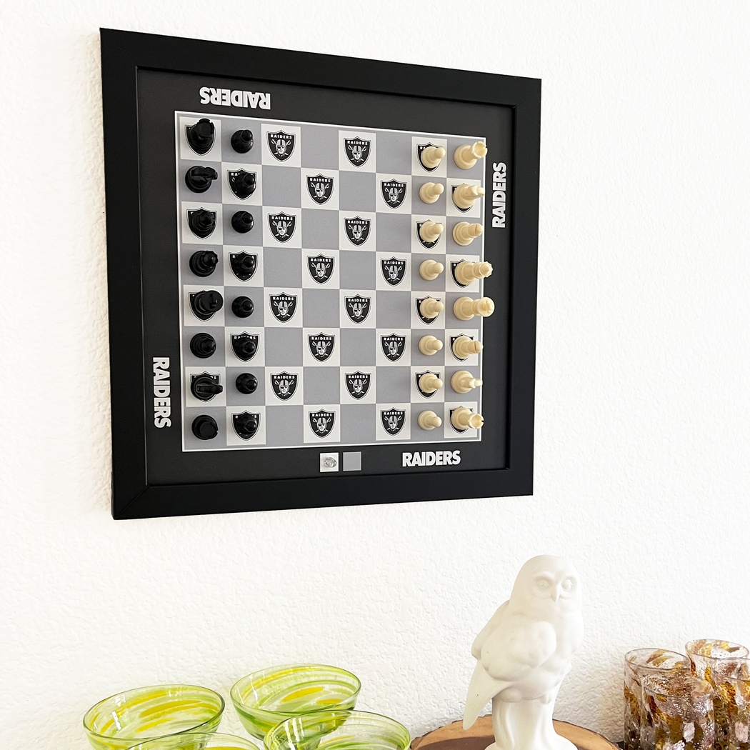 Las Vegas Raiders Wall Chess Set - Thumbnail - Image 2