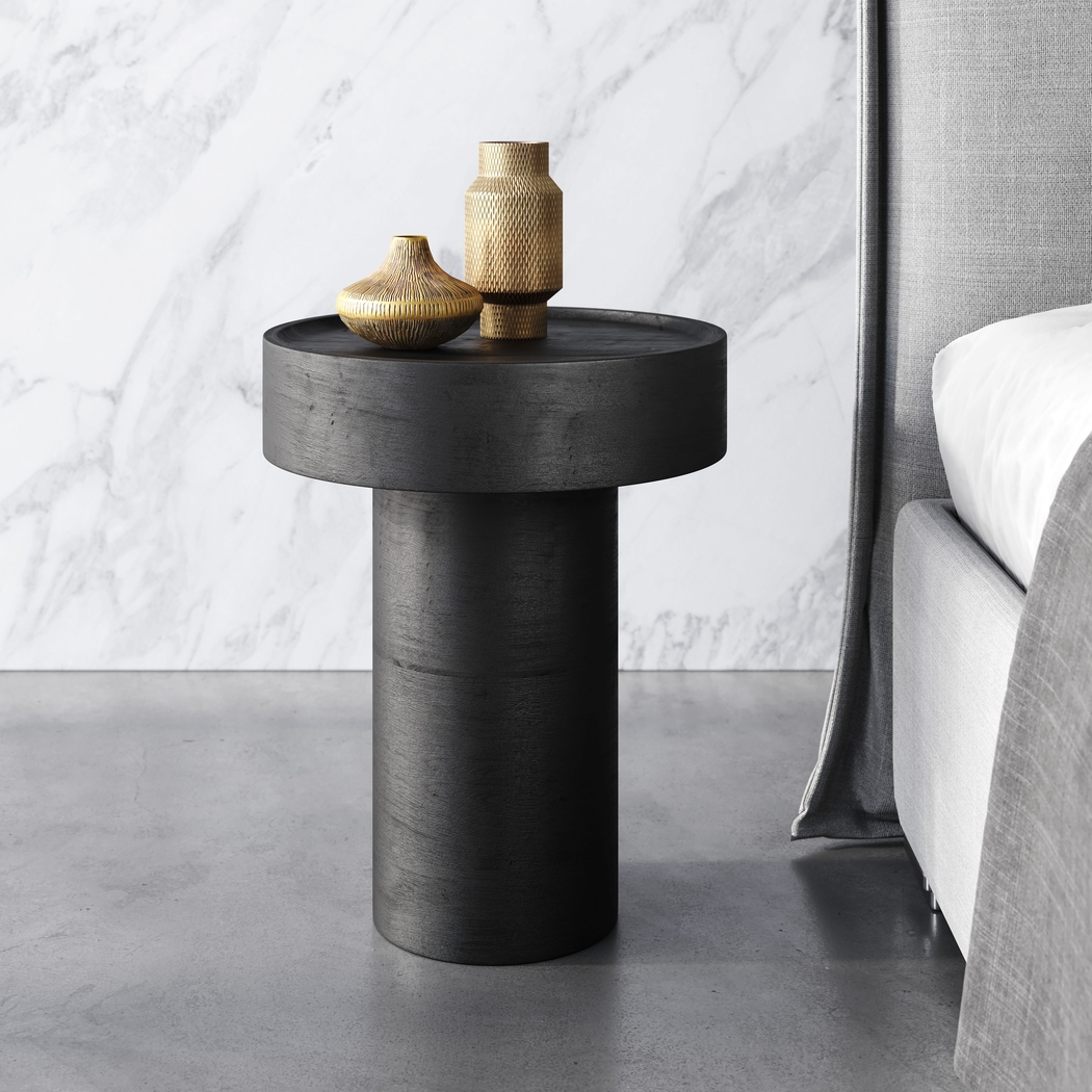 Lasala Black End Table - Thumbnail - Image 2