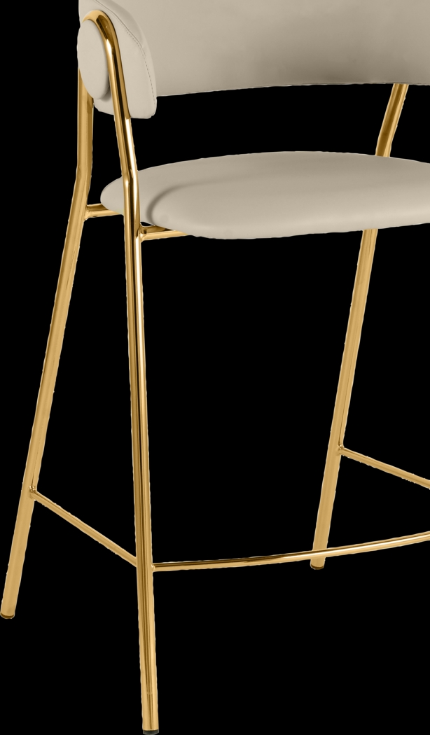 Lasiandra Beige Counter Stool, Set of 2 - Thumbnail - Image 3