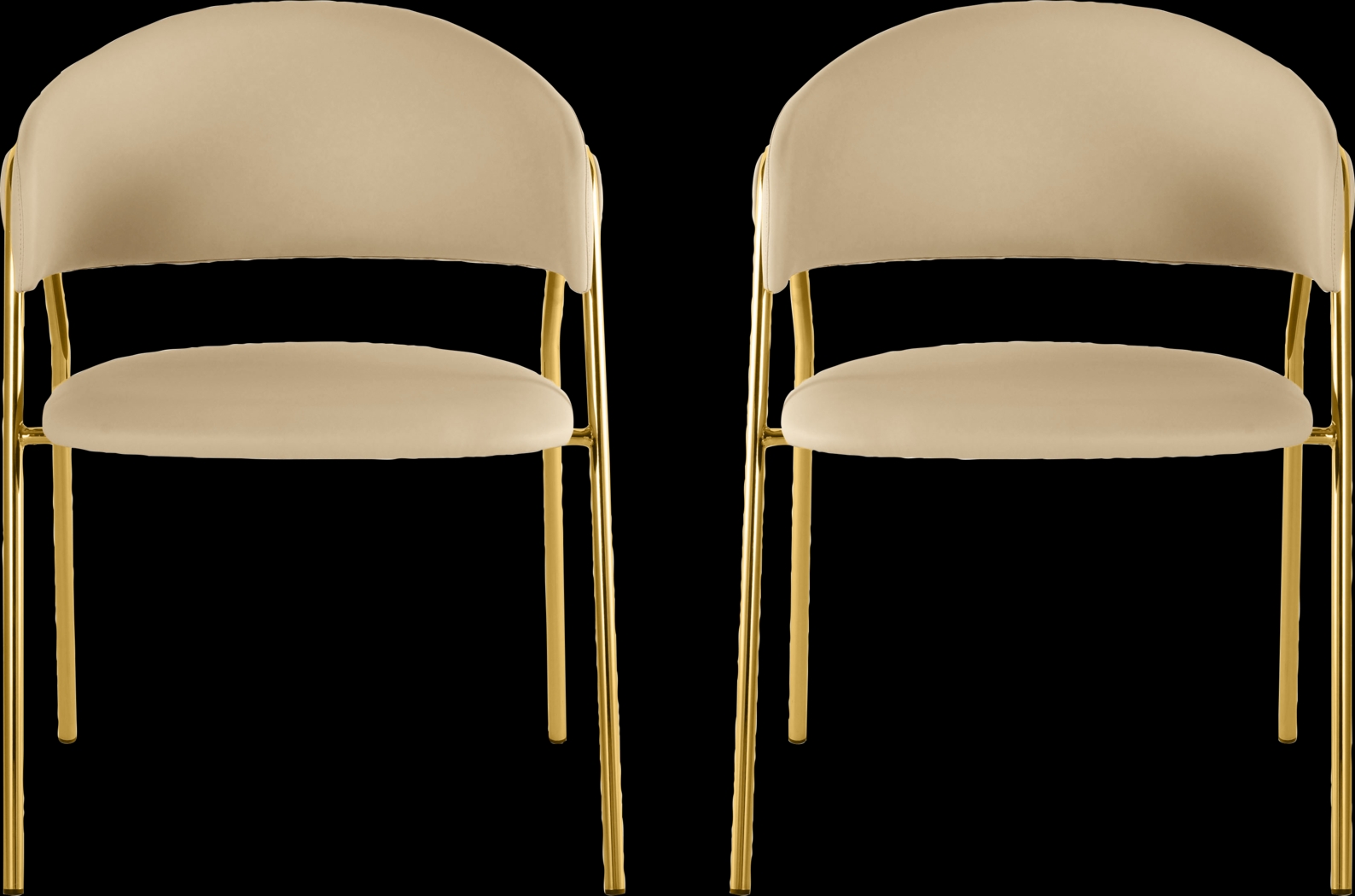 Lasiandra Beige Dining Chair, Set of 2 - Thumbnail - Image 1