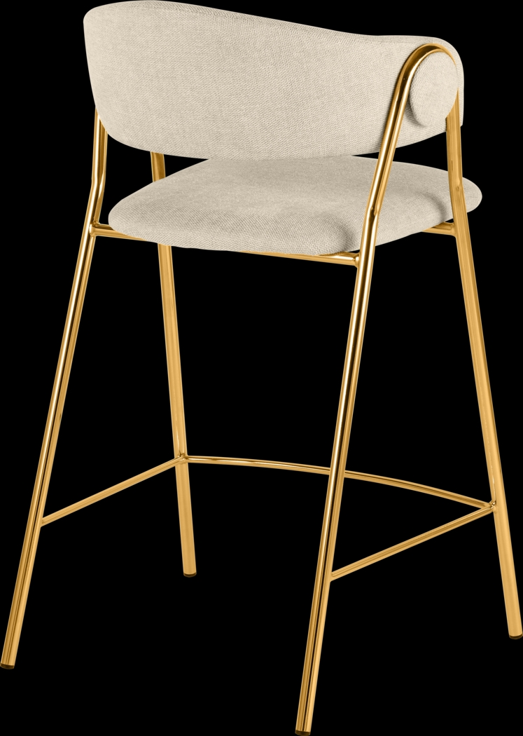 Lasiandra Cream Counter Stool, Set of 2 - Thumbnail - Image 4