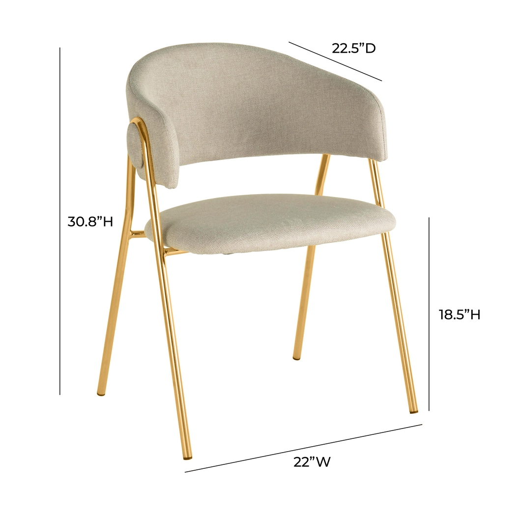 Lasiandra Cream Dining Chair, Set of 2 - Thumbnail - Image 6