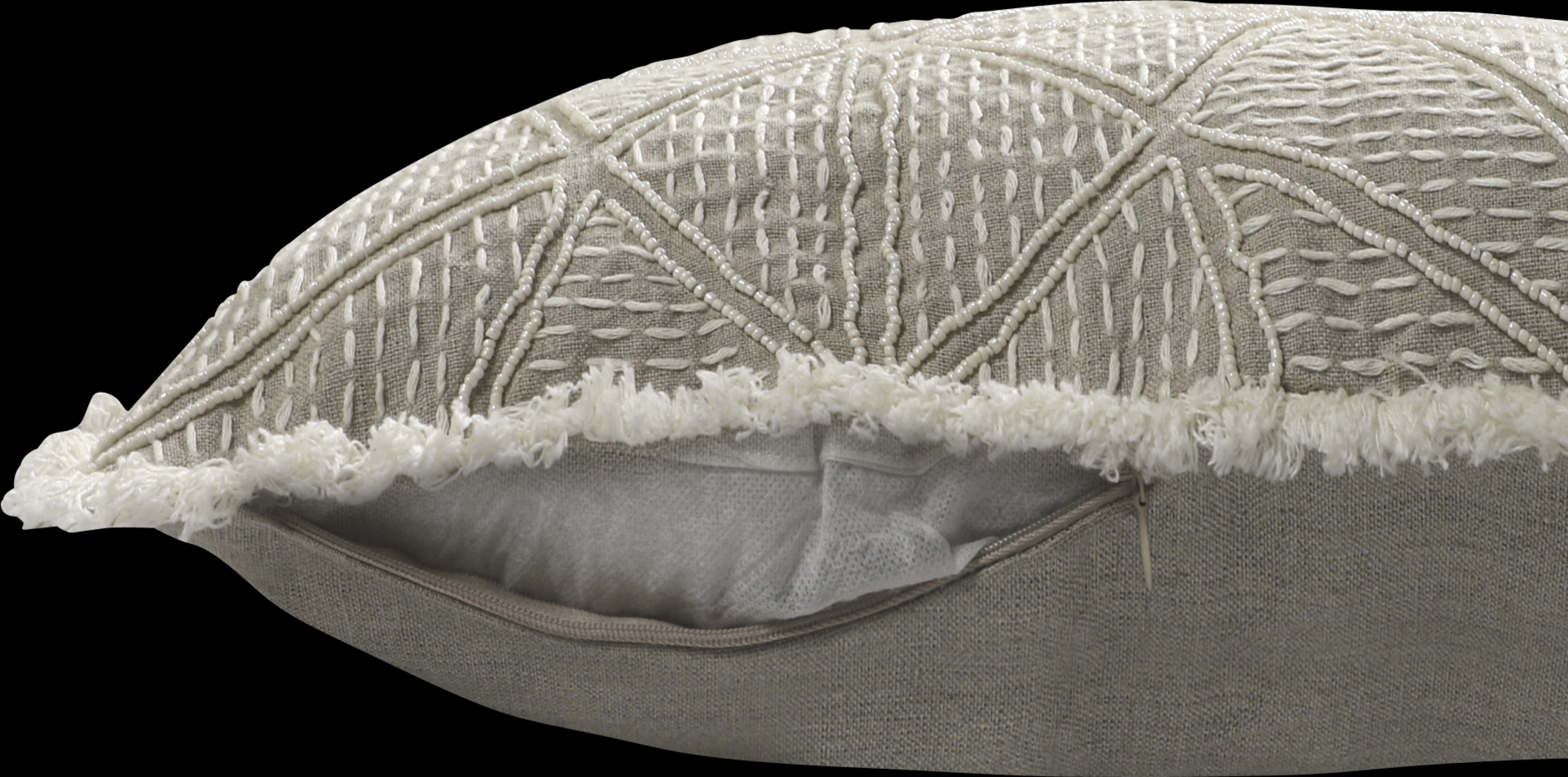 Lassree Ivory Accent Pillow - Thumbnail - Image 4