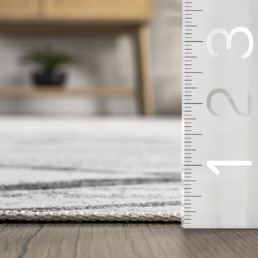 Lastur Light Gray 2'6 x 8' Rug - Thumbnail - Image 2