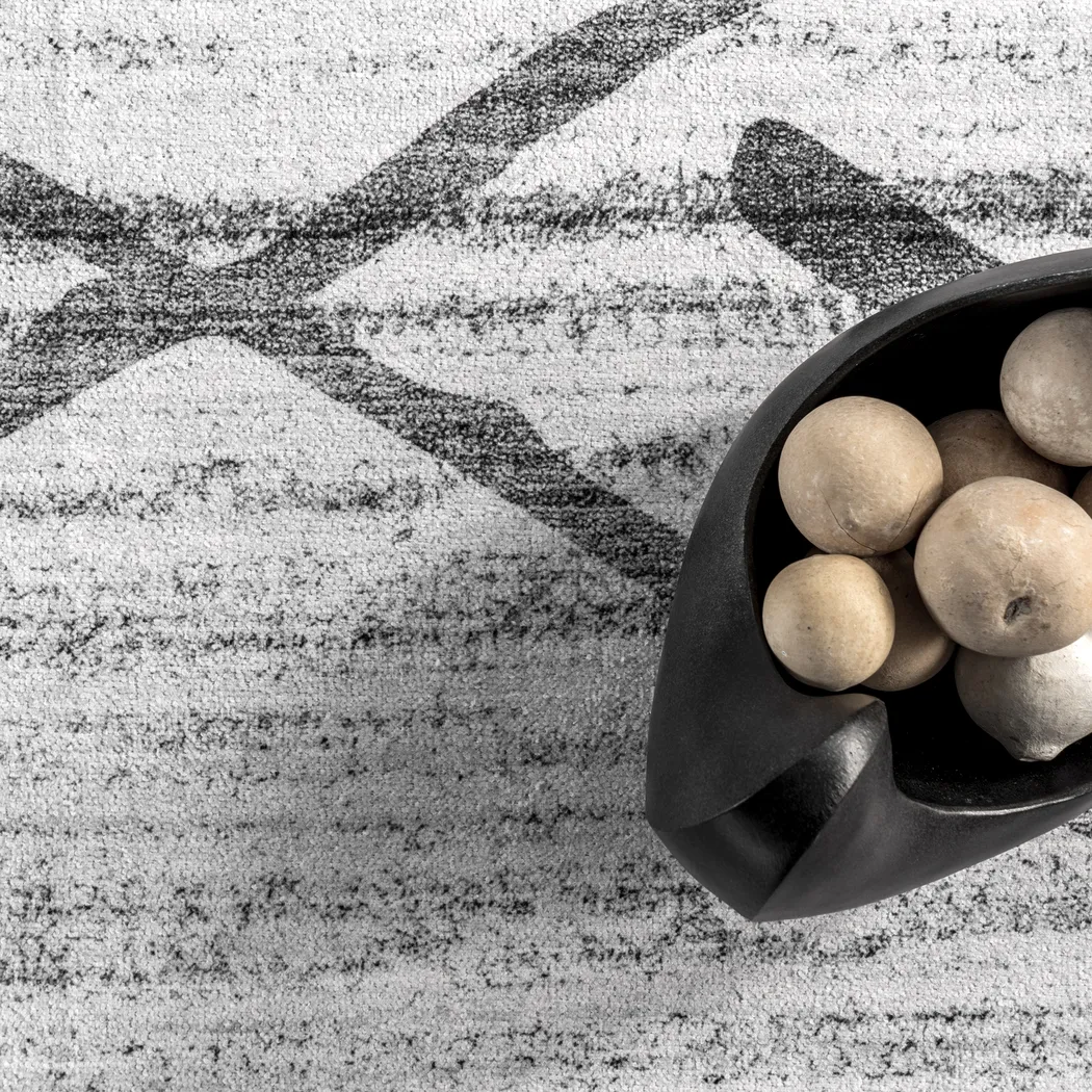 Lastur Light Gray 2'6 x 8' Rug - Thumbnail - Image 5