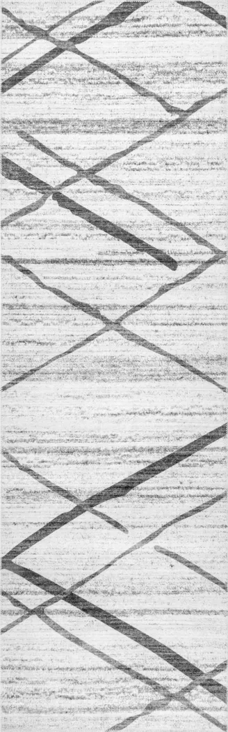 Lastur Light Gray 2'6 x 8' Rug - Thumbnail - Image 1