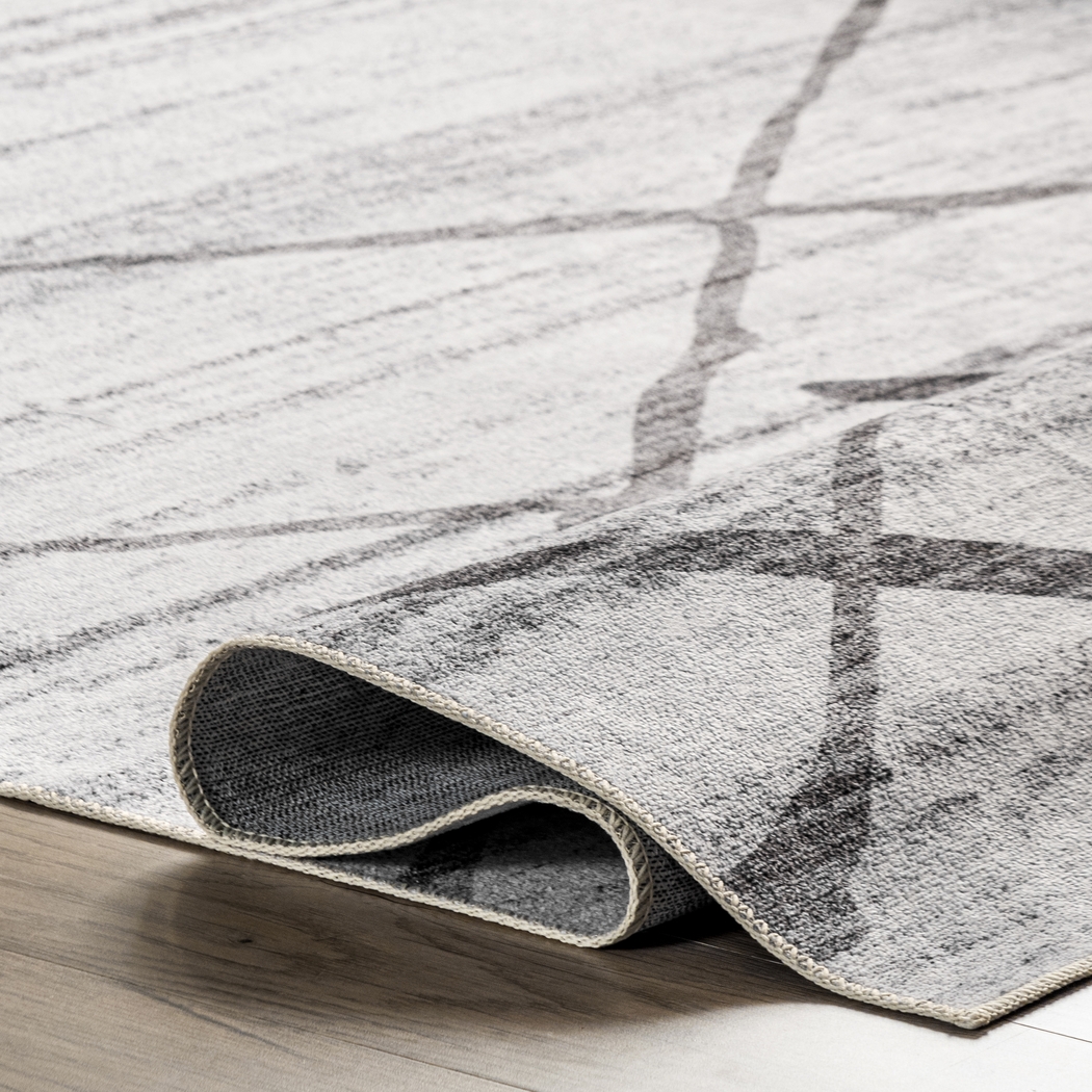 Lastur Light Gray 6' x 9' Rug - Thumbnail - Image 4