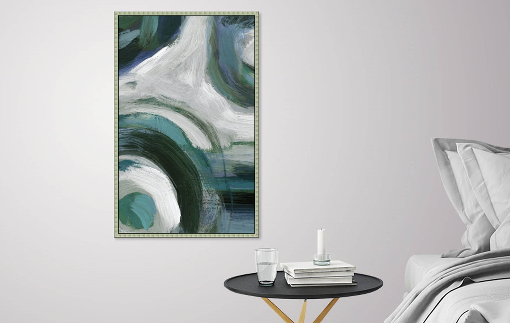 Laswell II Teal Artwork - Thumbnail - Image 2