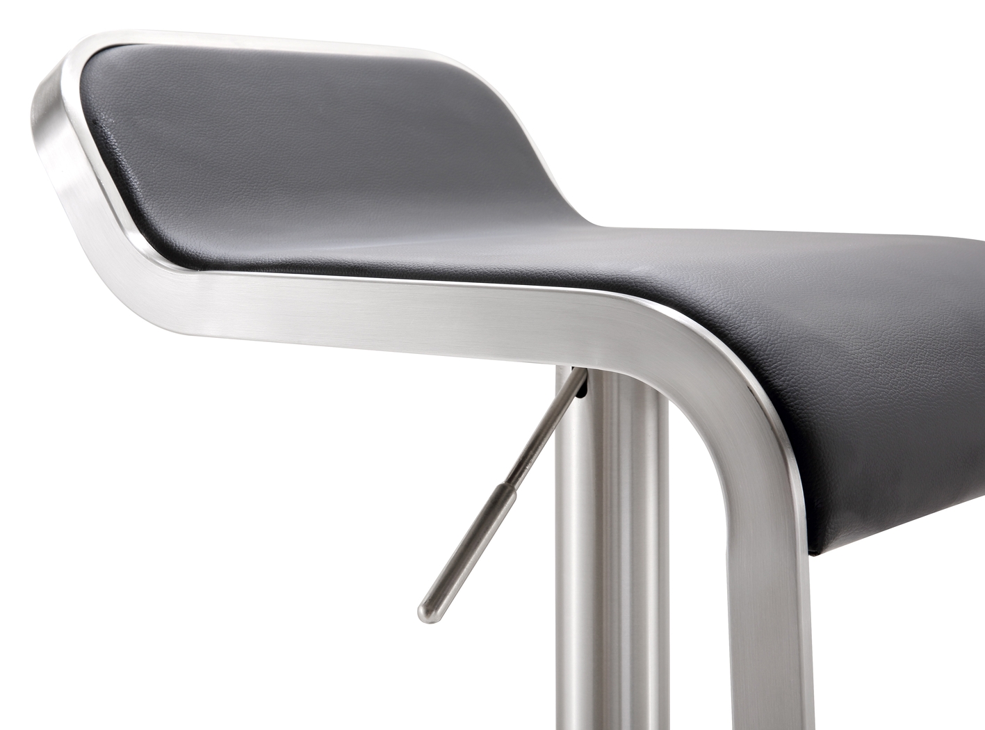 Laszlo Black Adjustable Swivel Barstool - Thumbnail - Image 2