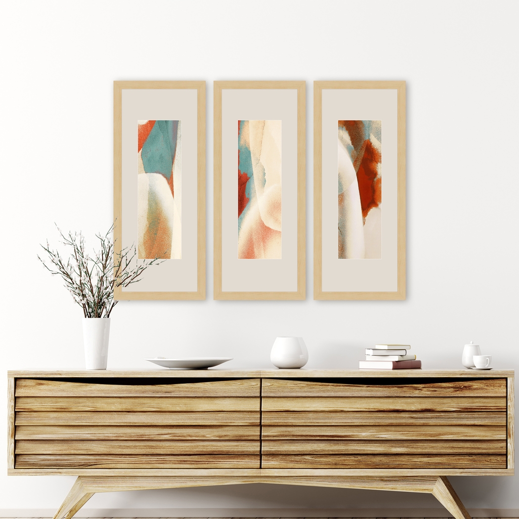 Late Night Drive Red Framed Artwork, Set of 3 - Thumbnail - Image 2