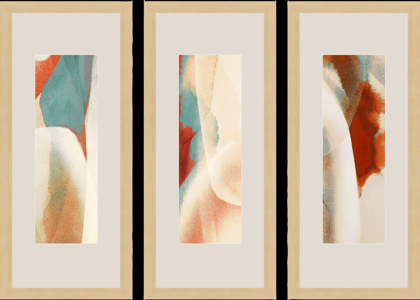 Late Night Drive Red Framed Artwork, Set of 3 - Thumbnail - Image 1