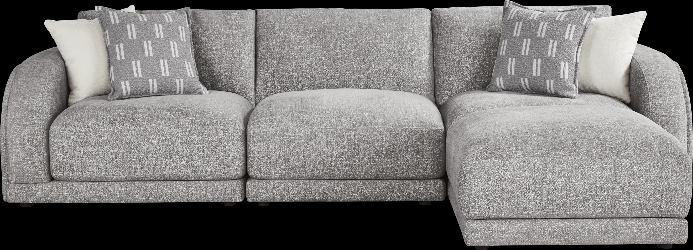 Latham Court Gray 4 Pc Sectional - Thumbnail - Image 1