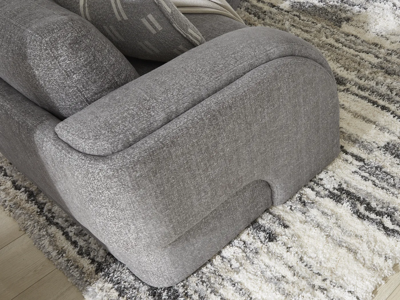Latham Court Gray 5 Pc Sectional - Image 5