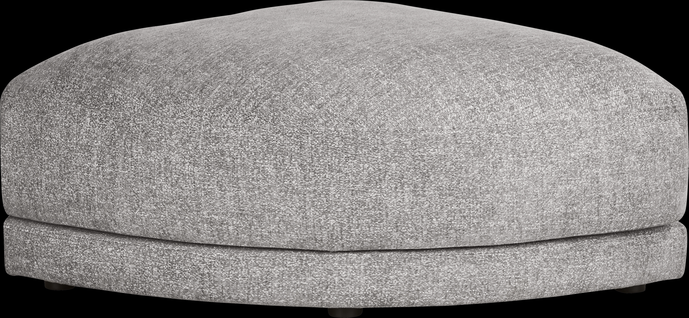 Latham Court Gray Pie Bumper Ottoman - Thumbnail - Image 1
