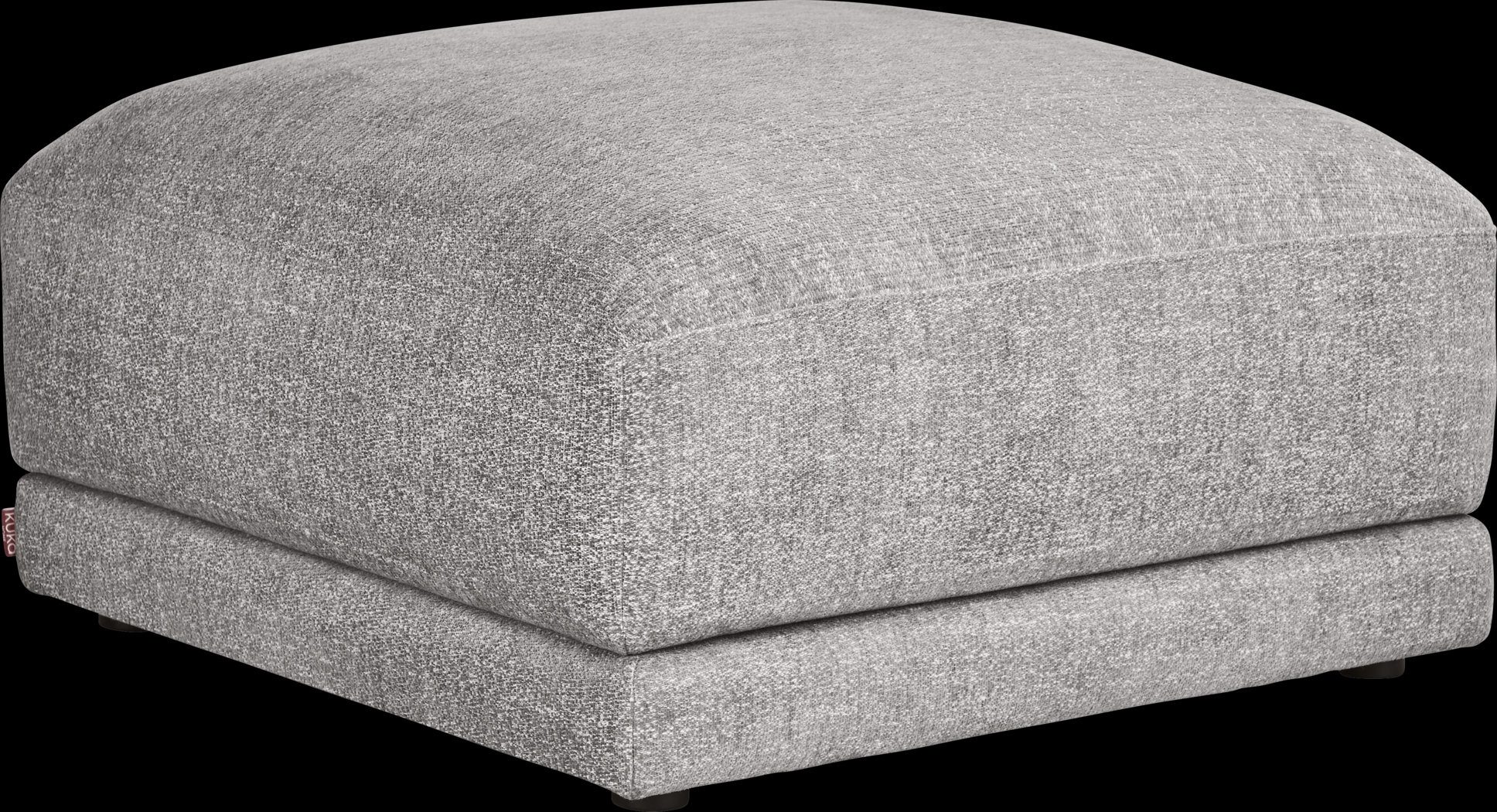 Latham Court Gray Ottoman - Thumbnail - Image 1
