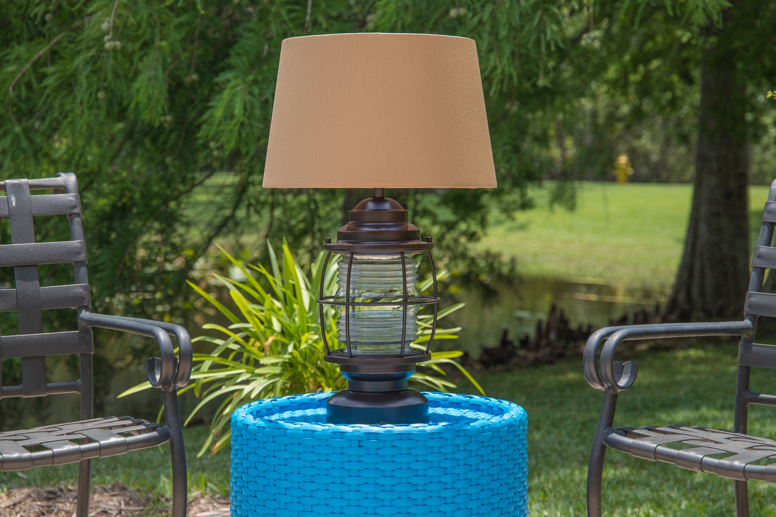 Latika Brown Outdoor Table Lamp - Thumbnail - Image 2
