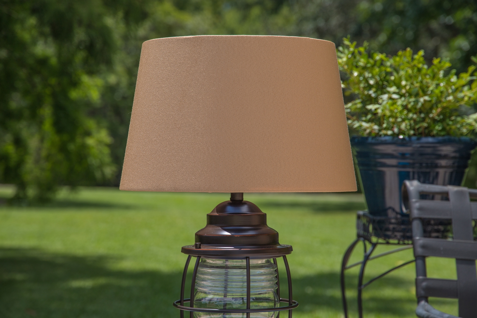 Latika Brown Outdoor Table Lamp - Thumbnail - Image 6