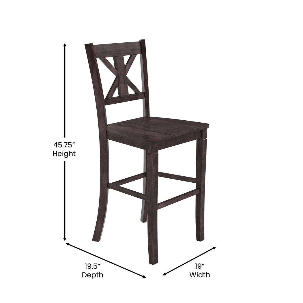 Latourette Gray Barstool, Set of 2 - Thumbnail - Image 9
