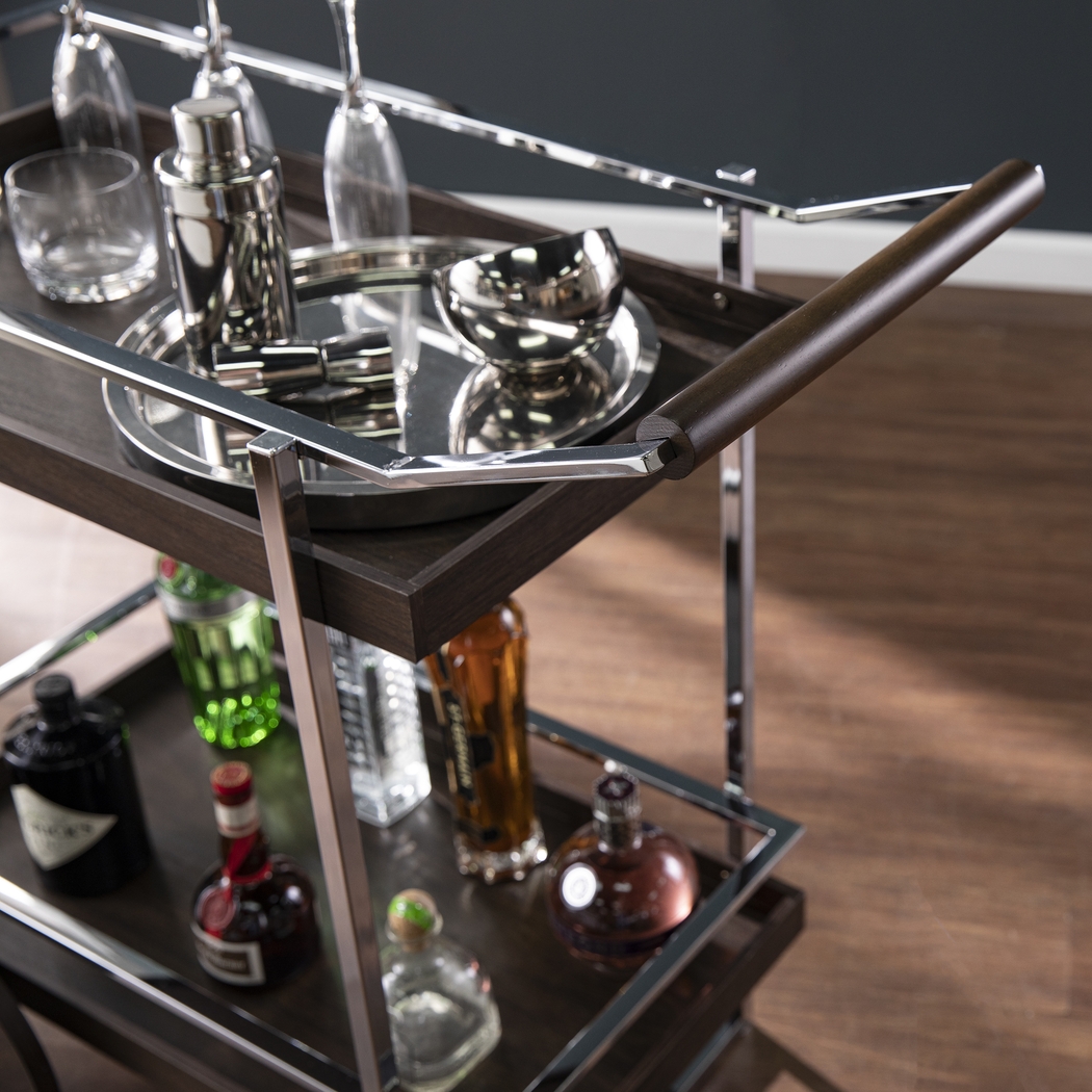 Latteridge Brown Bar Cart - Thumbnail - Image 4