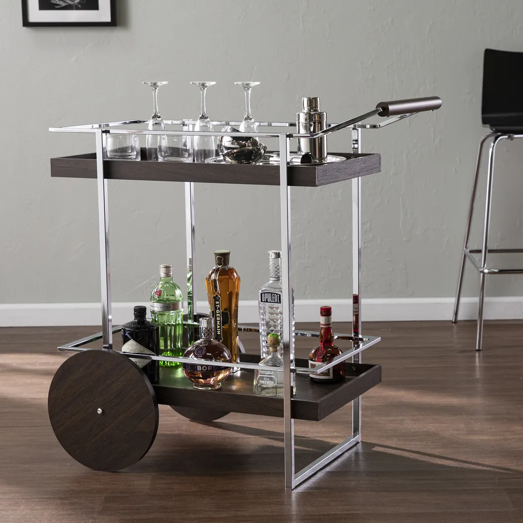 Latteridge Brown Bar Cart - Image 5