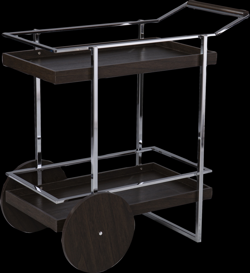 Latteridge Brown Bar Cart - Thumbnail - Image 1