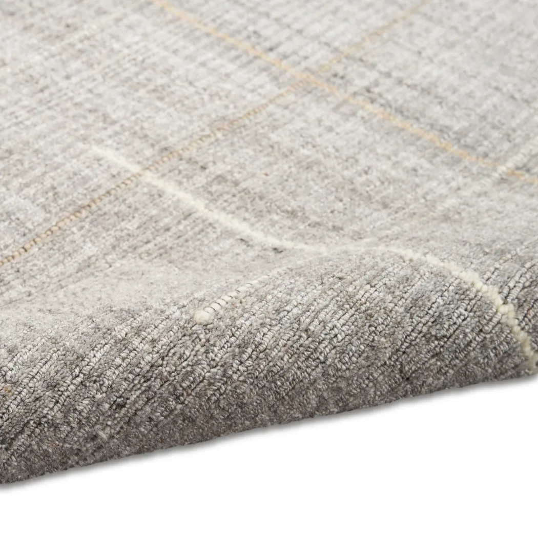 Lattice Mist Gray 7'9 x 9'9 Rug - Thumbnail - Image 3