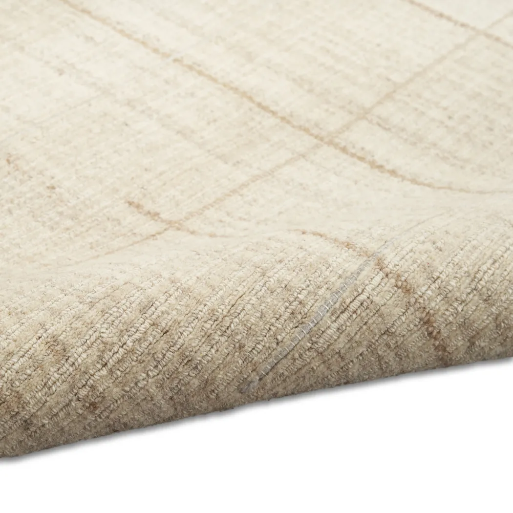 Lattice Mist Natural 9'9 x 13'9 Rug - Thumbnail - Image 3