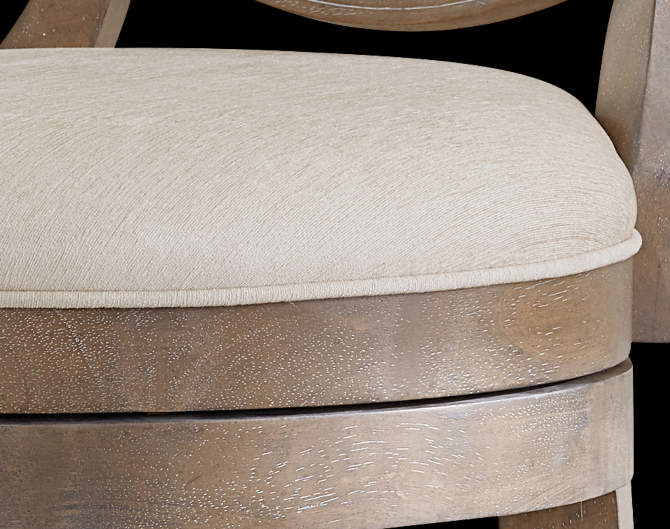 Lattimo Cream Swivel Counter Height Stool - Thumbnail - Image 4