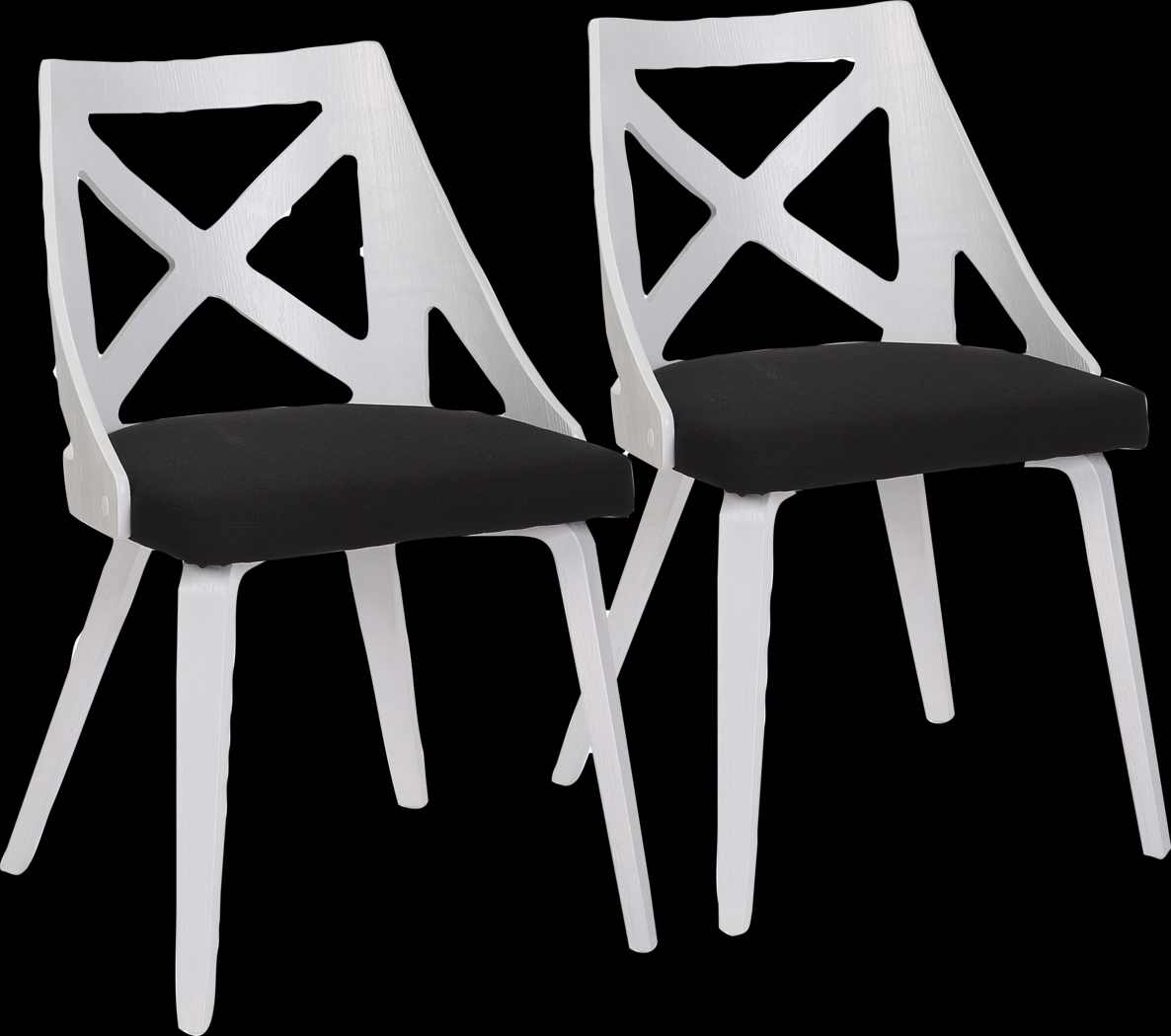 Lauber I Black Side Chair Set of 2 - Thumbnail - Image 1