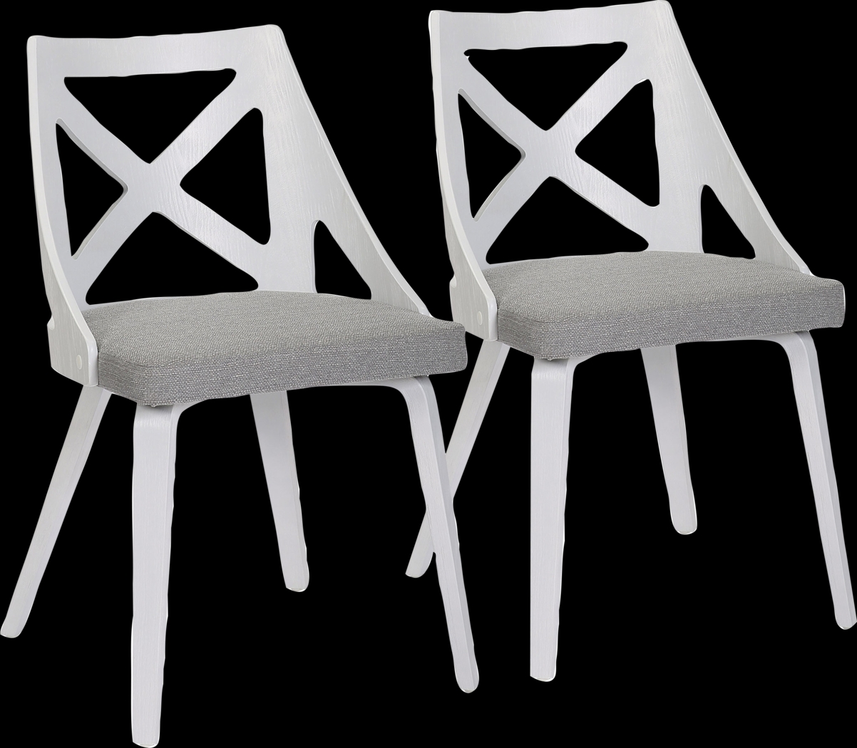 Lauber I Gray Side Chair Set of 2 - Thumbnail - Image 1