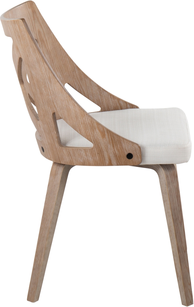 Lauber II Cream Side Chair Set of 2 - Thumbnail - Image 3