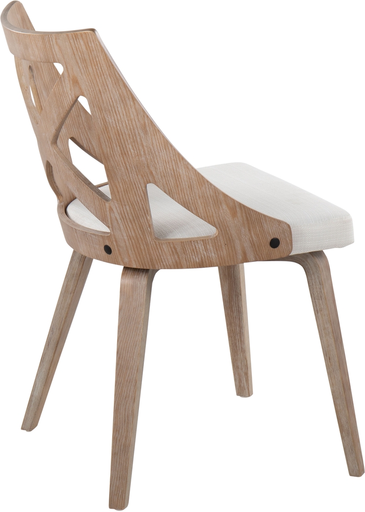 Lauber II Cream Side Chair Set of 2 - Thumbnail - Image 4