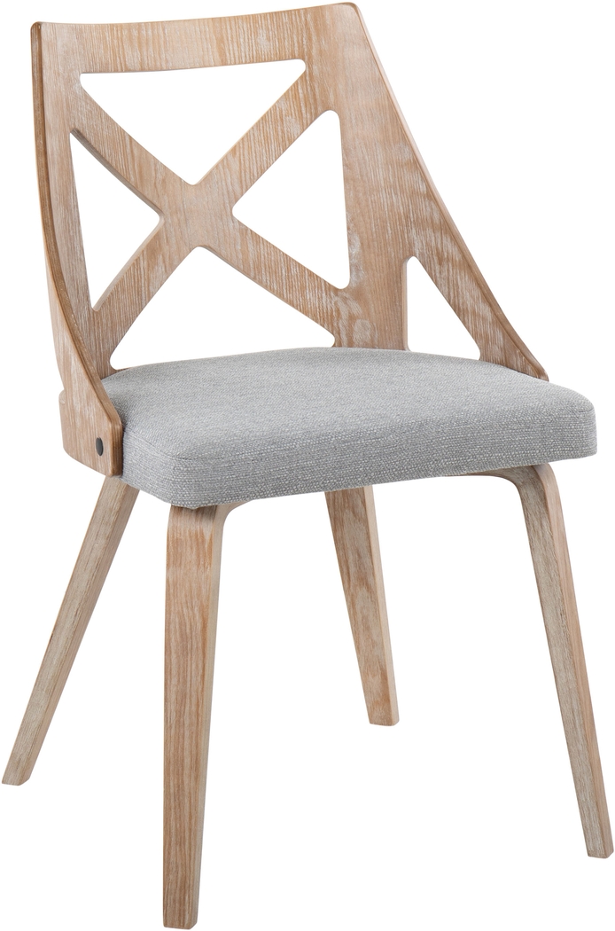 Lauber II Gray Side Chair Set of 2 - Thumbnail - Image 2