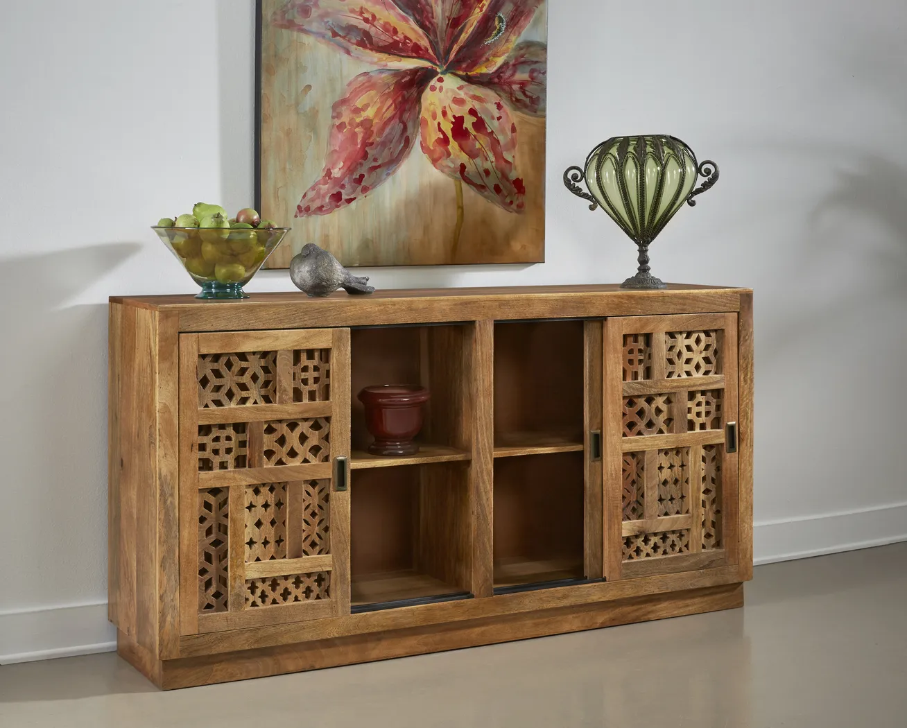 Lauderman Brown Accent Cabinet - Thumbnail - Image 3