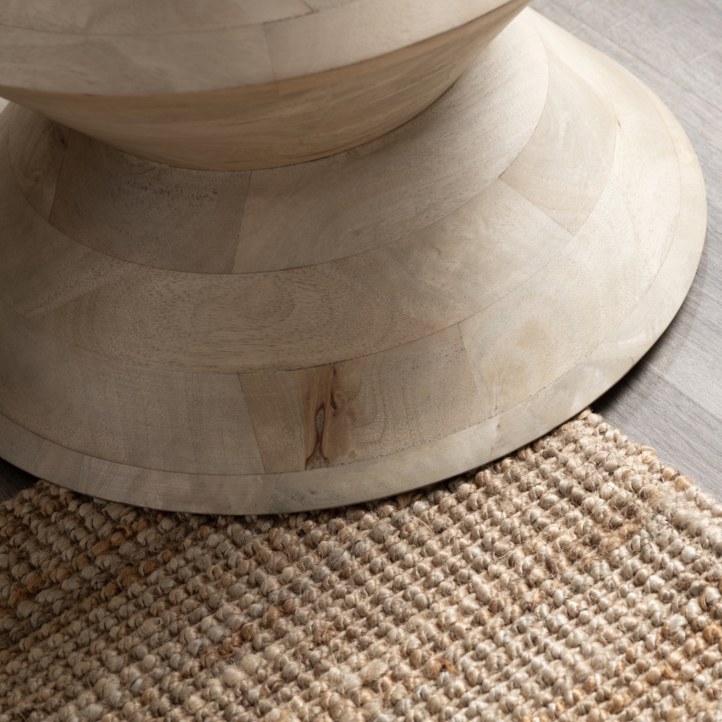 Lauhala Beige Accent Table - Thumbnail - Image 4