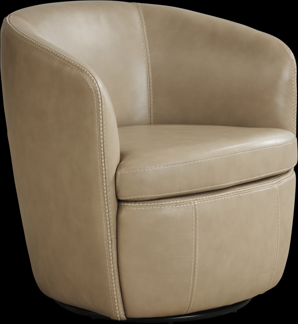 Laumont Beige Swivel Chair - Thumbnail - Image 1