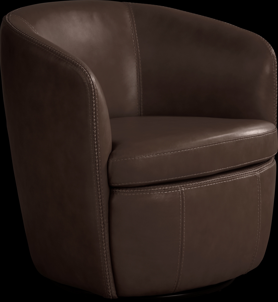 Laumont Brown Swivel Chair - Thumbnail - Image 2